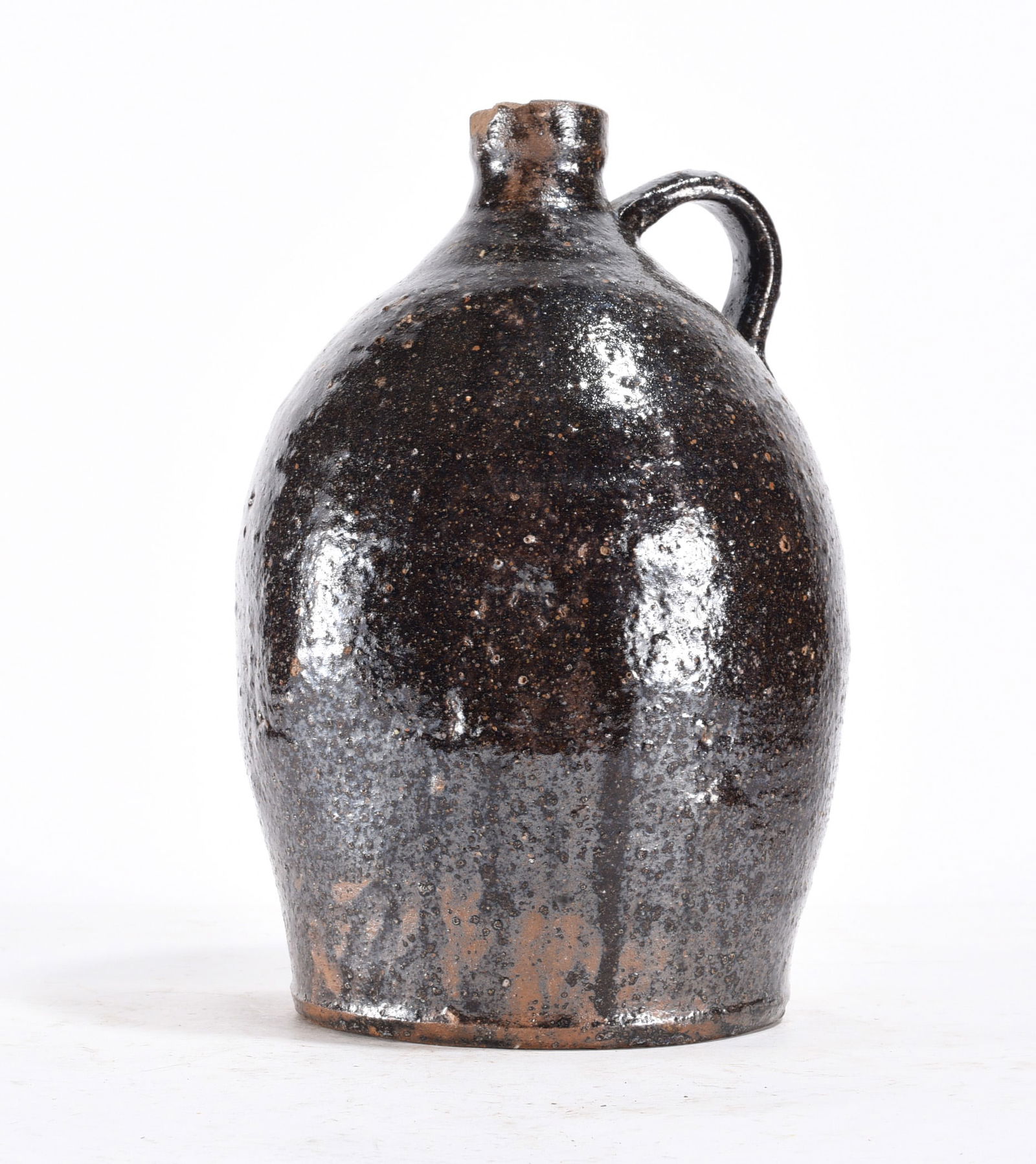 Outstanding Catawba Valle Jug ca. 1850 (1 of 3)