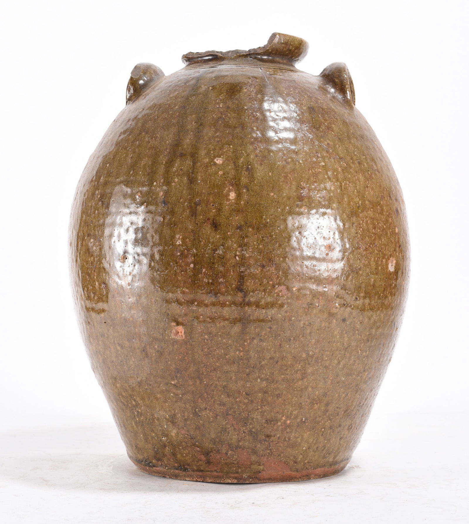 Large Catawba Valley Storage Jar ca. 1850 (1 of 3)
