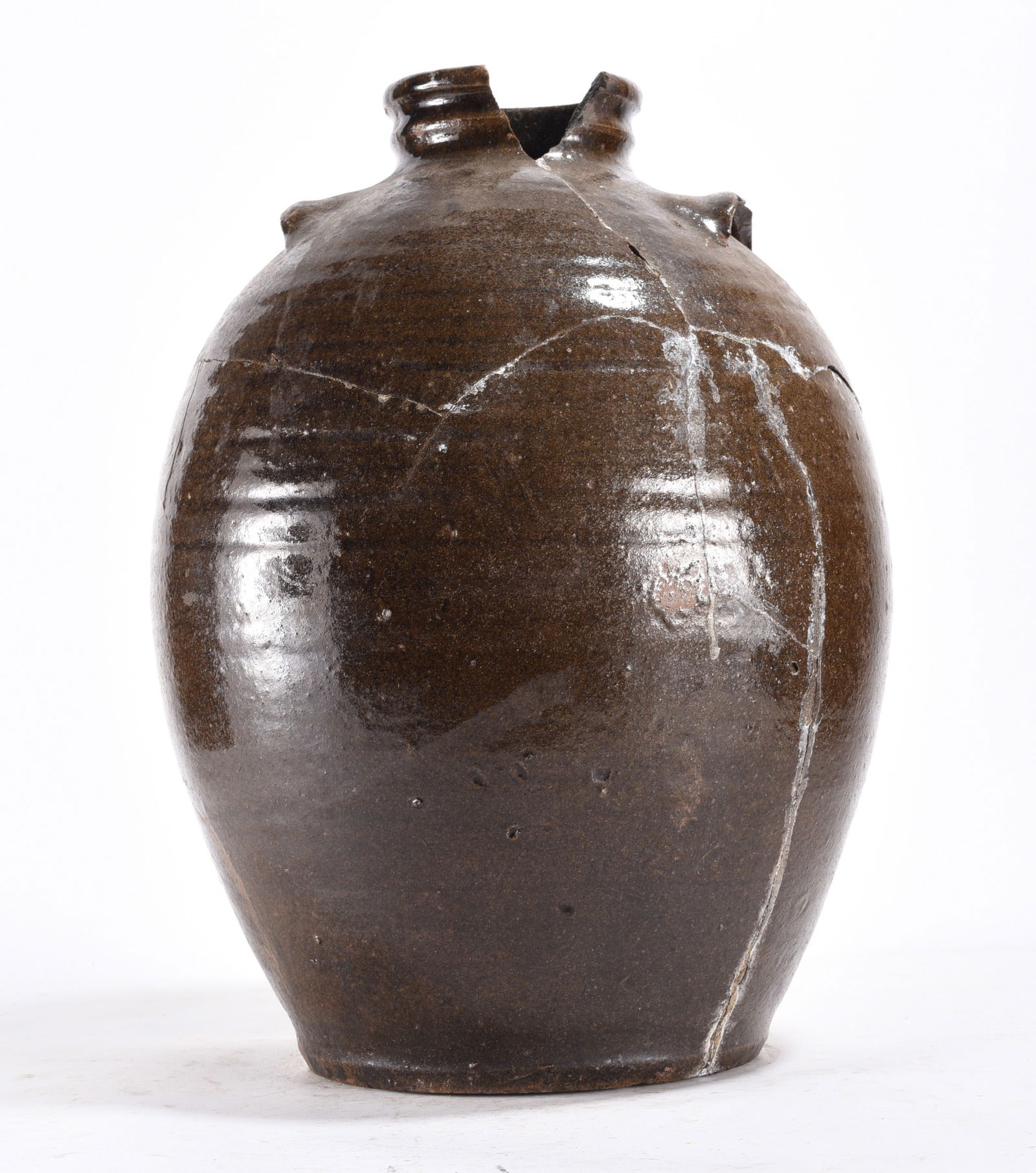 Large Catawba Valley Storage Jar ca. 1850: Large Catawba Valley Storage Jar ca. 1850