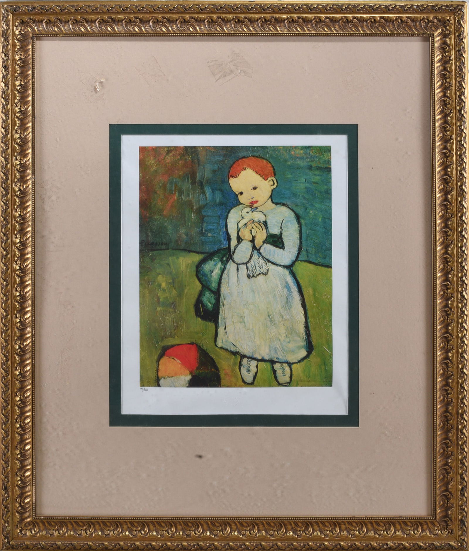 Pablo Picasso Photomechanical Graphic Print 180/500: Pablo Picasso Photomechanical Graphic Print 180/500