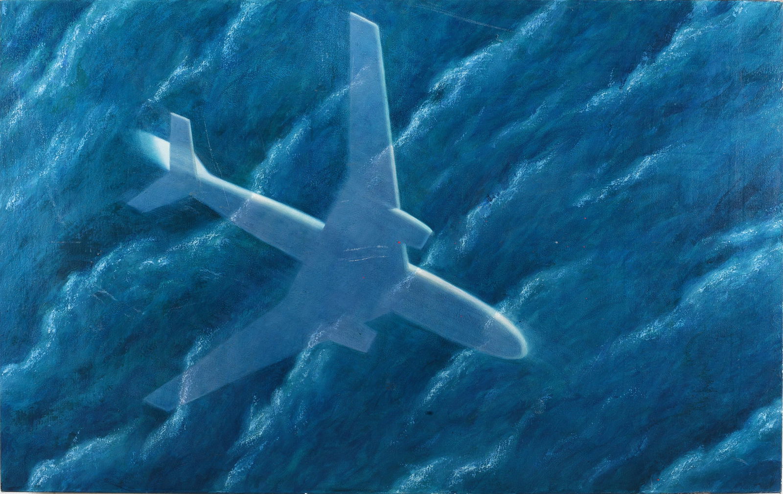 Large Painting on Canvas Airplane: Large Painting on Canvas Airplane