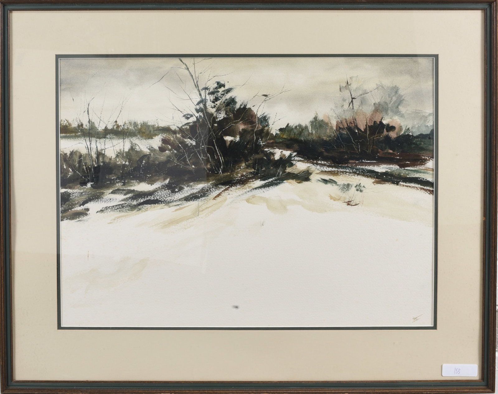 Water Color on Paper Framed: Water Color on Paper Framed