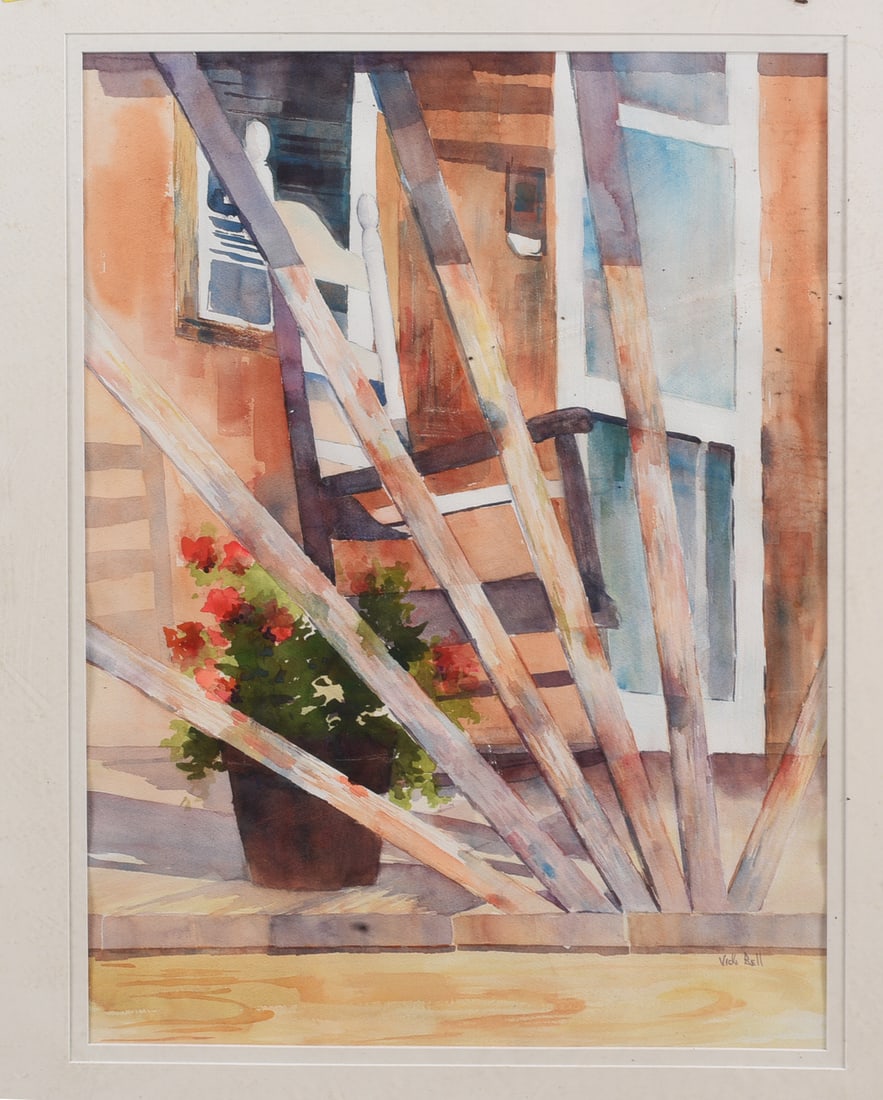 Vicki Bell Water Color on Paper: Vicki Bell Water Color on Paper