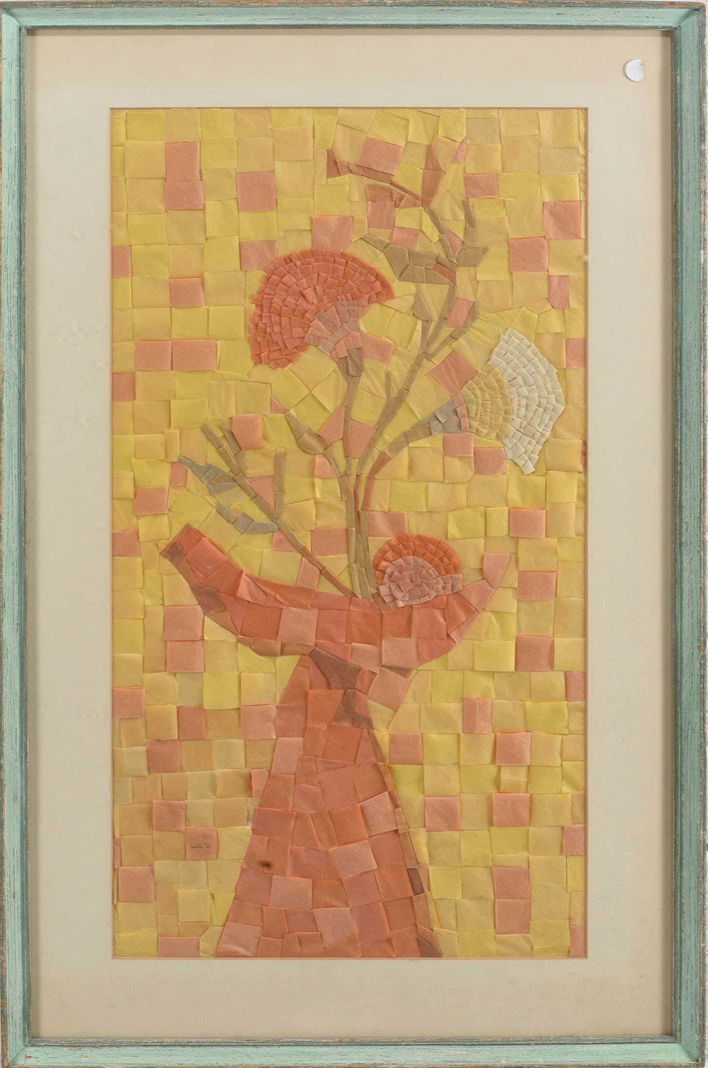 Fiber Art Framed Behind Glass: Fiber Art Framed Behind Glass