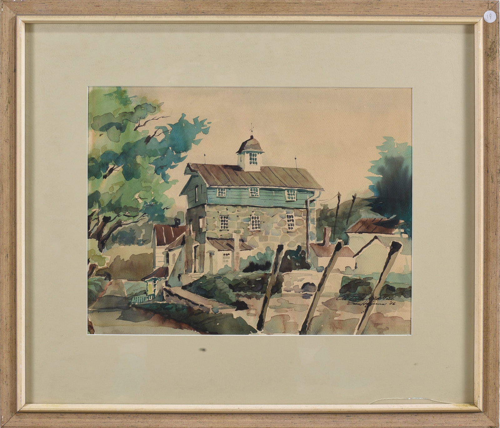 Water Color on Paper Framed: Water Color on Paper Framed