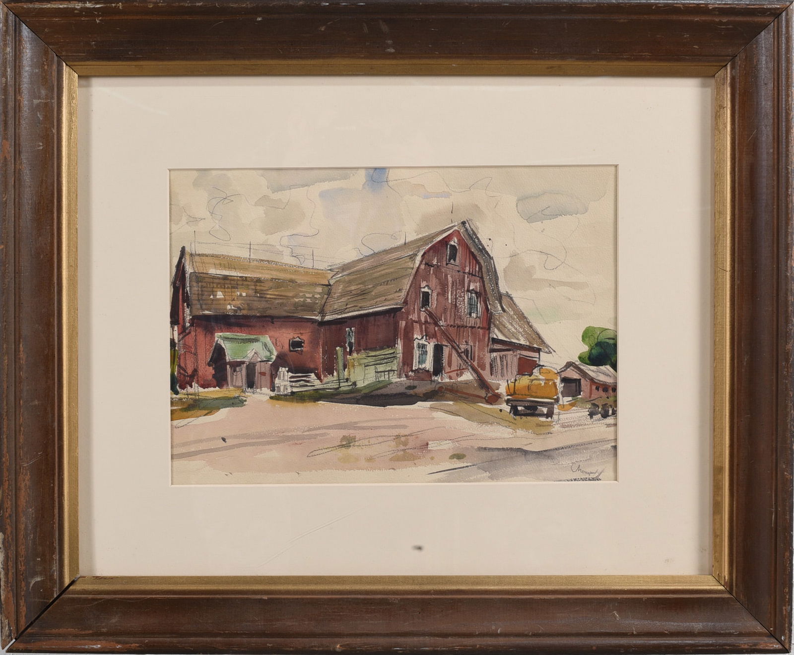 Water Color on Paper Framed: Water Color on Paper Framed