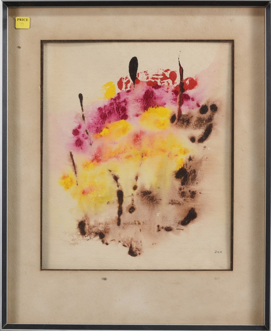 Water Color on Paper Framed: Water Color on Paper Framed