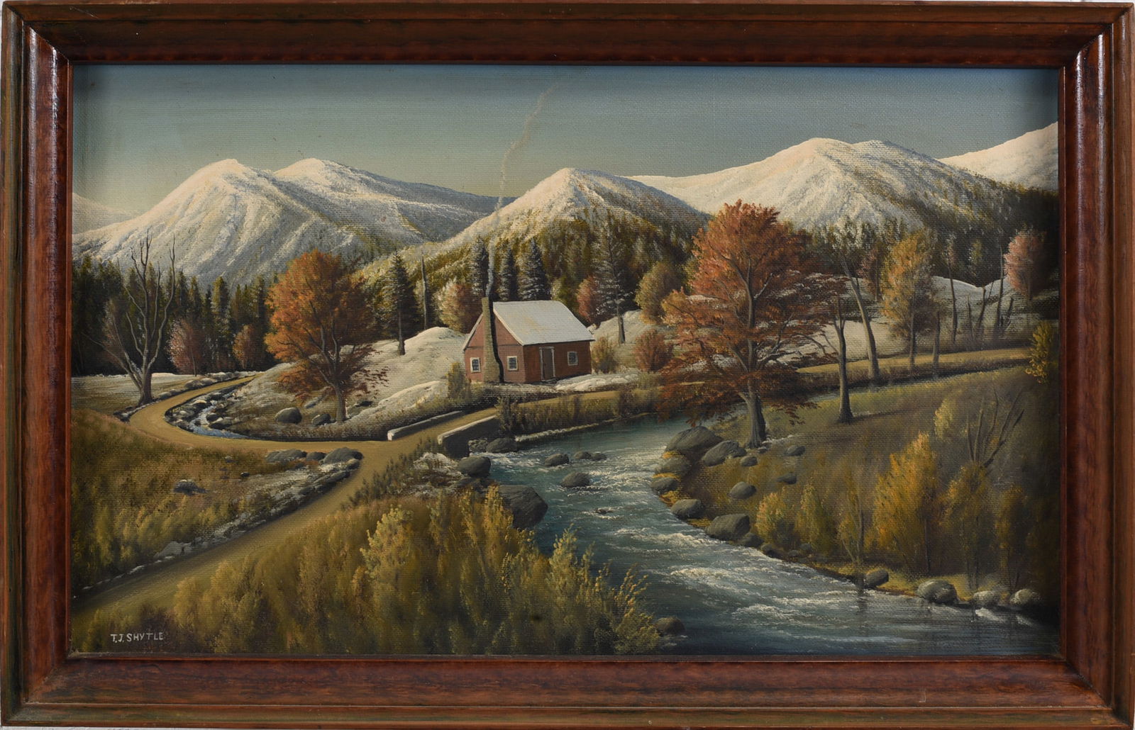 TJ Shytle Painting on Canvas: TJ Shytle Painting on Canvas