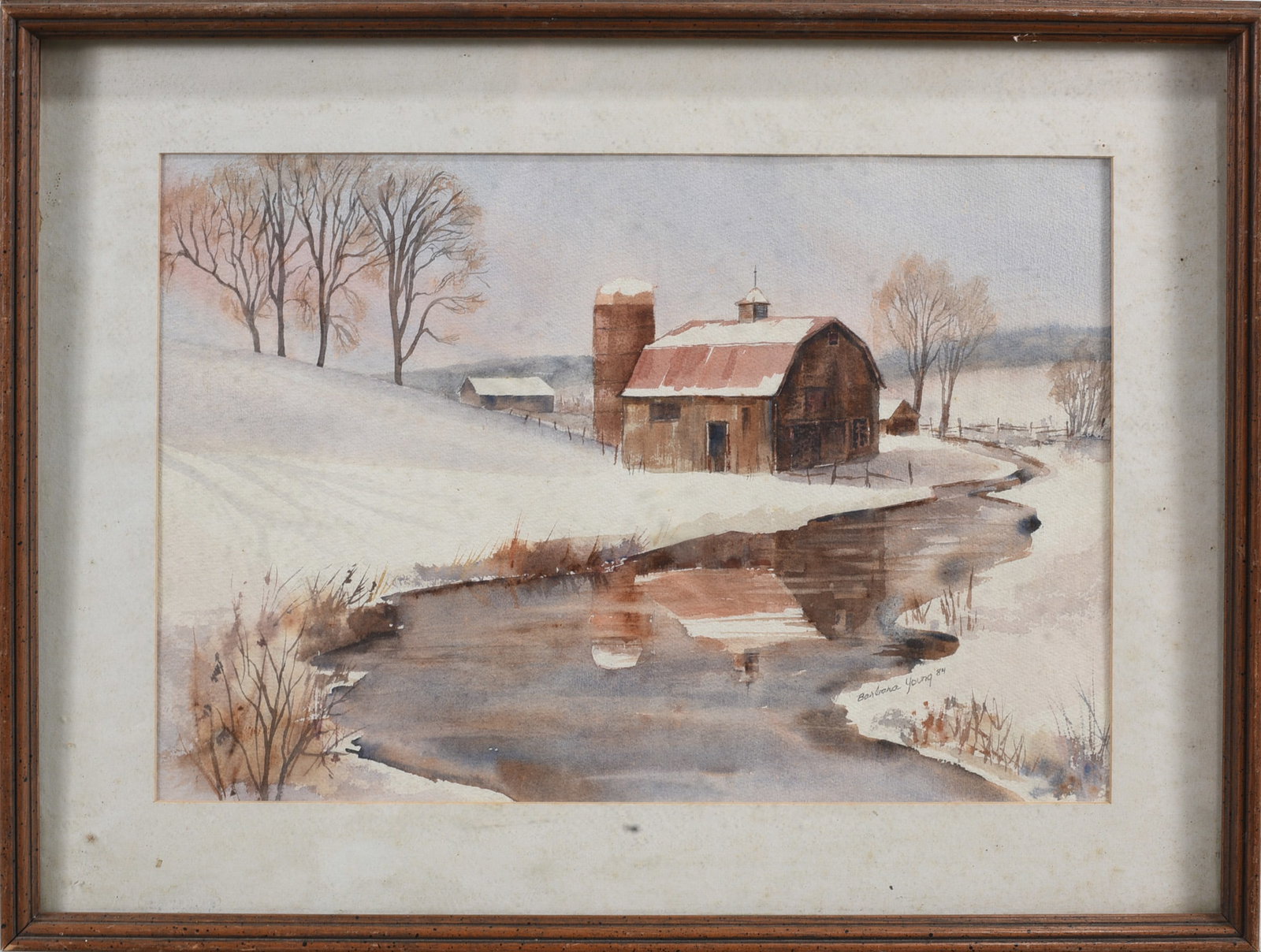 Barbara Young Watercolor ca. 1984: Barbara Young Watercolor ca. 1984