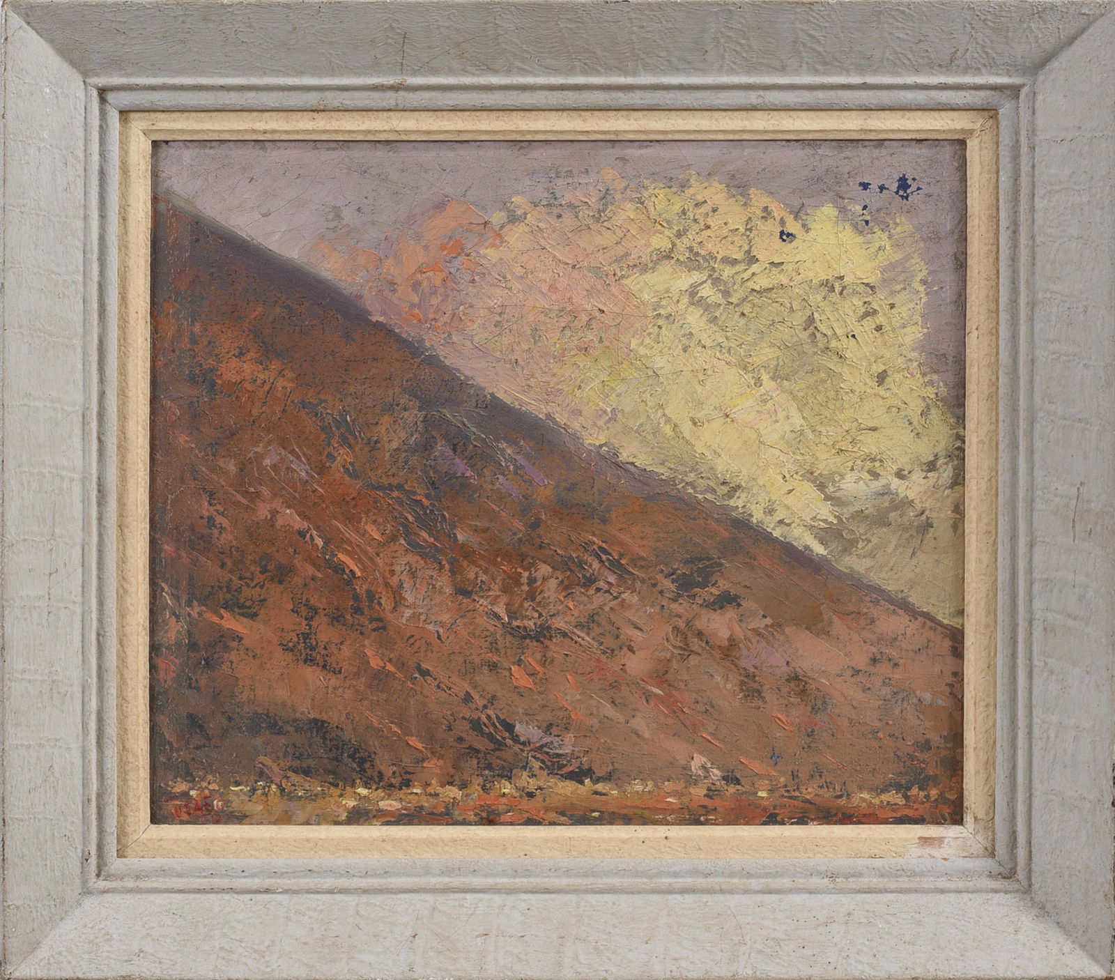 Mid Century Painting on Canvas: Mid Century Painting on Canvas