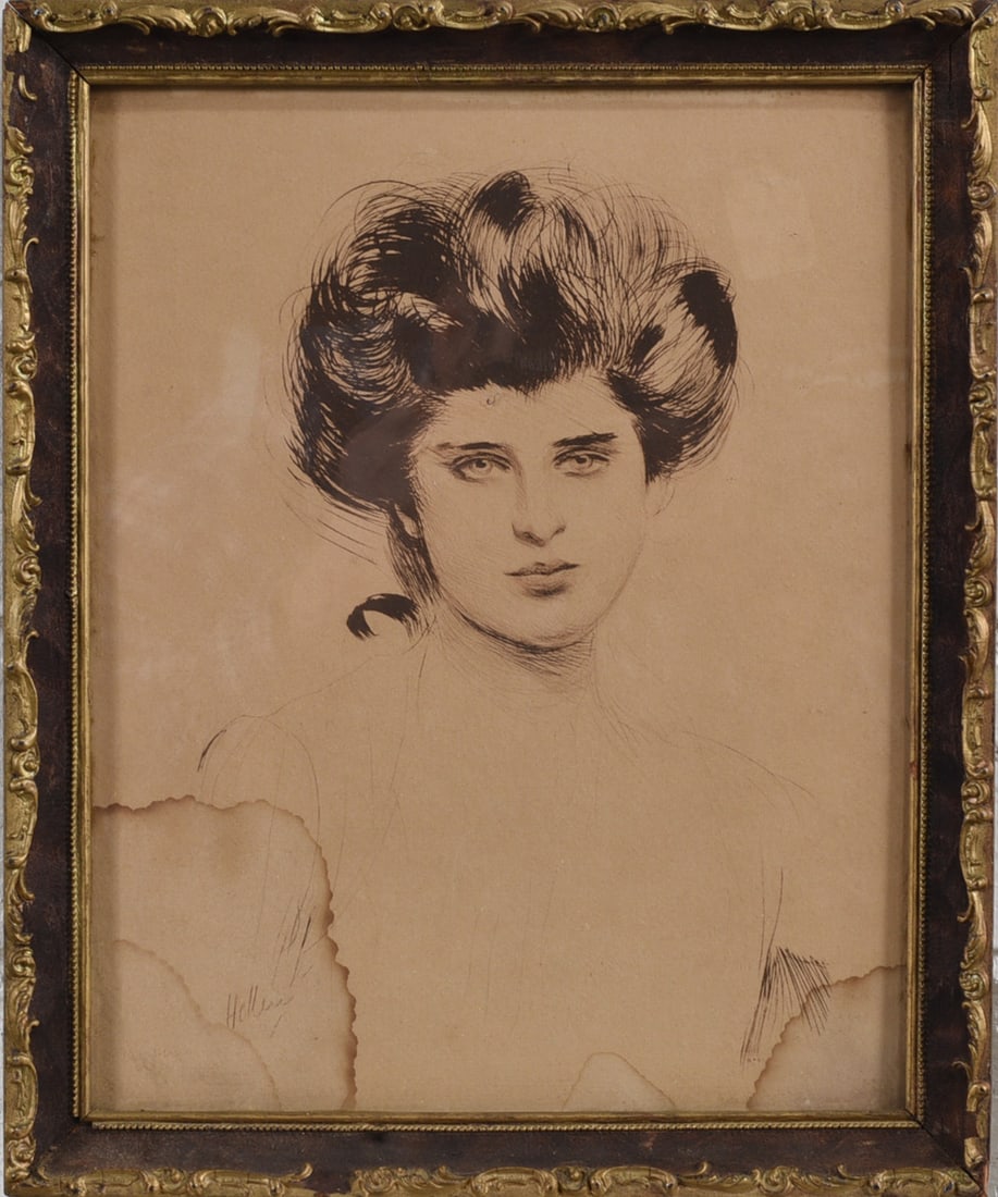 Paul Cesar Helleu Pencil Signed Artwork: Paul Cesar Helleu Pencil Signed Artwork