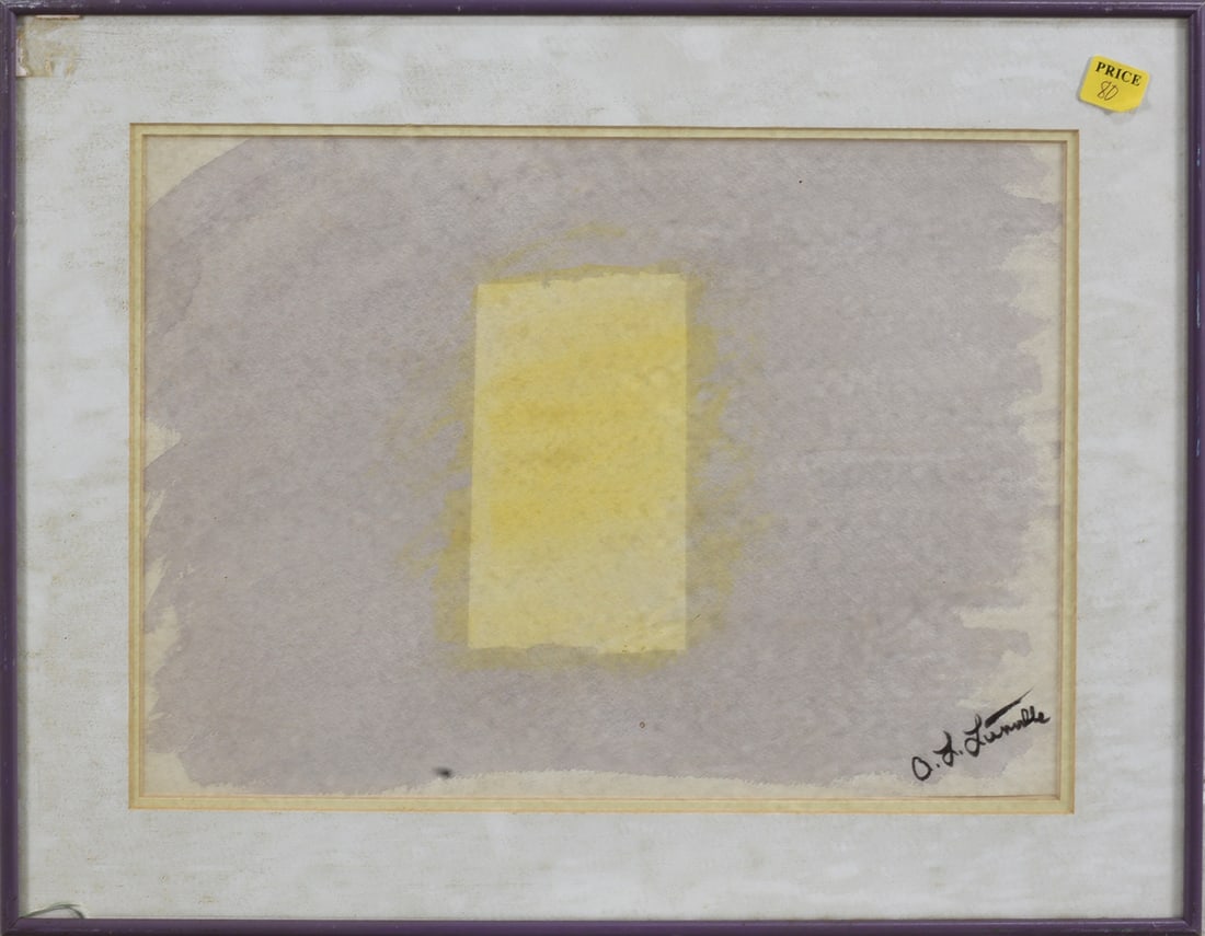 O.F. Lummble Watercolor on Paper: O.F. Lummble Watercolor on Paper