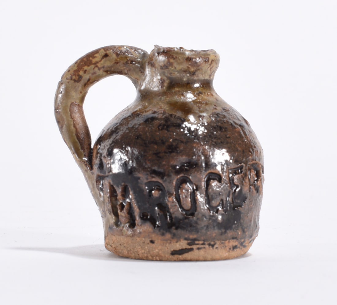 Marie Rogers Miniature Jug: Marie Rogers Miniature Jug Marie Rogers (American, 1922–2010, Georgia) was a folk potter known for face jugs and sculptural pottery in the Jugtown tradition.