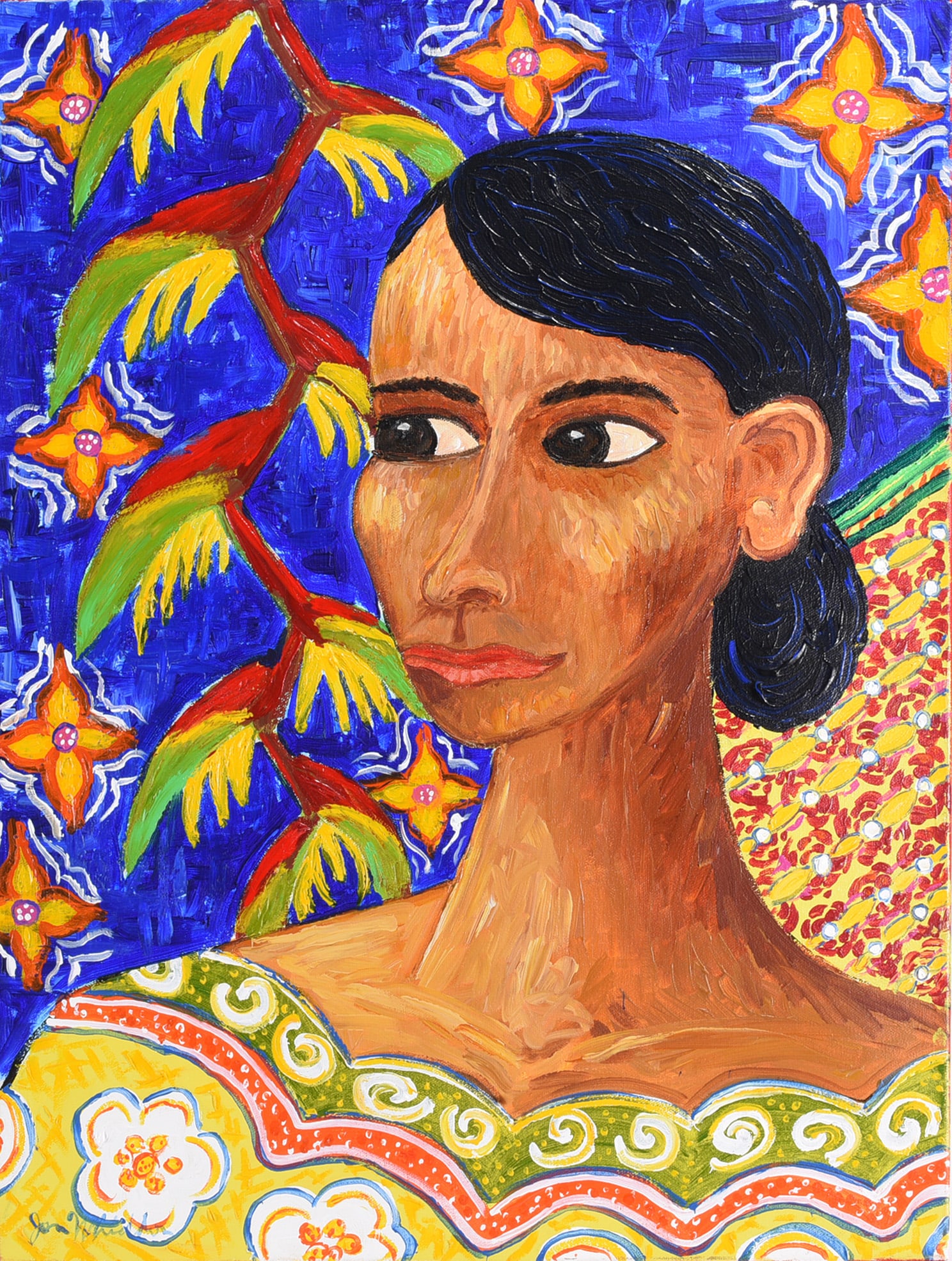 Jon Whiddon Folk Painting: Jon Whiddon Folk Painting Jon Whiddon (American, 1960–2008, Georgia) was a self-taught artist known for colorful landscape, flower, and farm paintings.