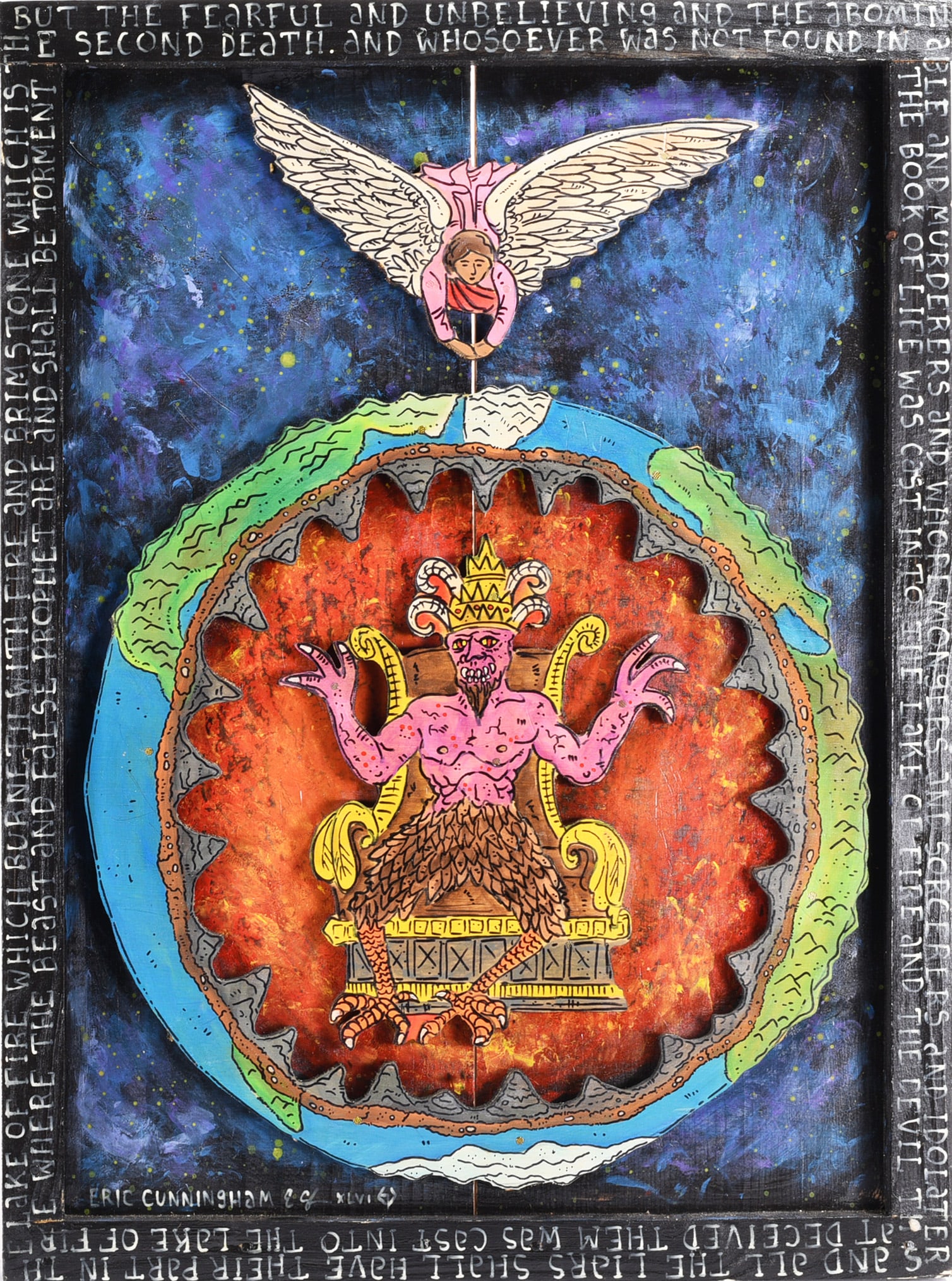 Eric Cunningham Outsider Art Painting (1 of 3)