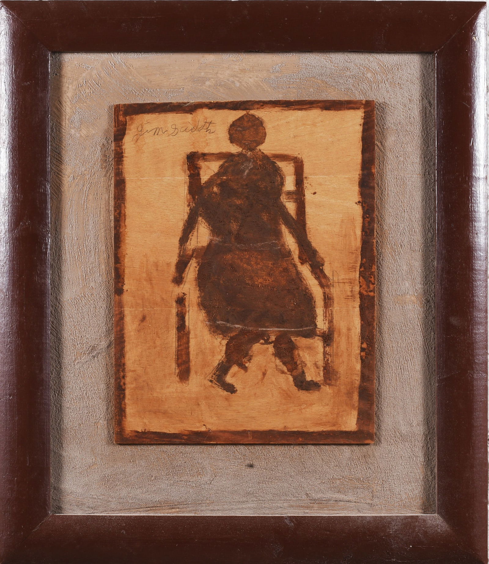 Jimmy Lee Sudduth Folk Painting: Jimmy Lee Sudduth Folk Painting Jimmy Lee Sudduth (American, 1910–2007, Fayette County, Alabama) was a self-taught artist known for mud paintings of people, animals, and rural life.