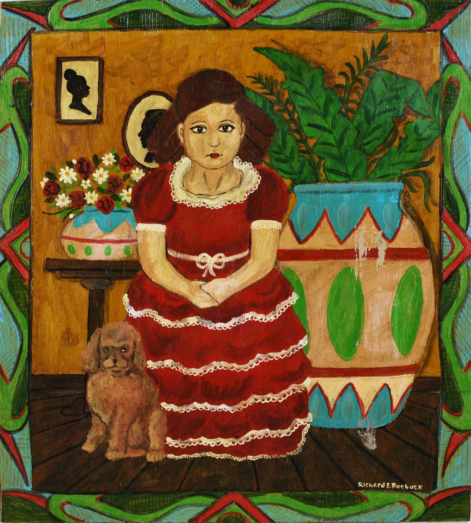 Richard Roebuck Painting on Wood (1 of 2)