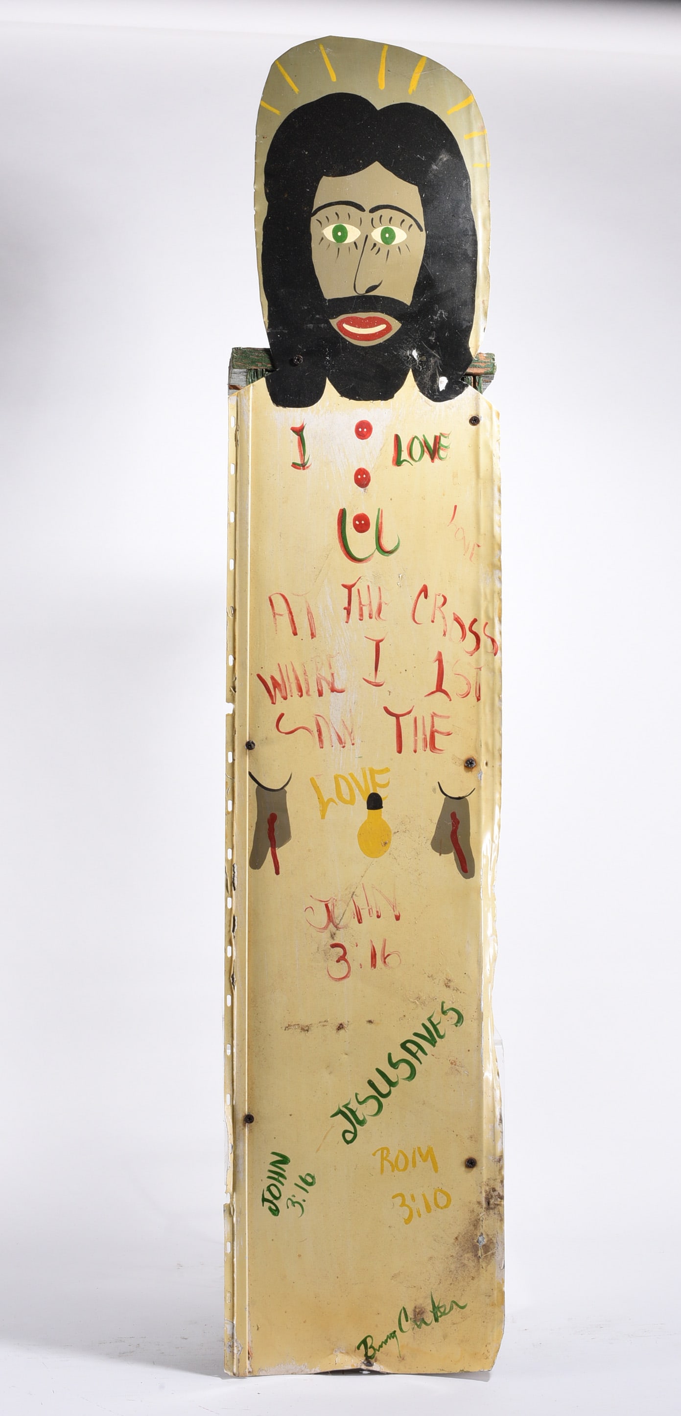 Benny Carter Bird House With Cut Tin and Paint (1 of 3)