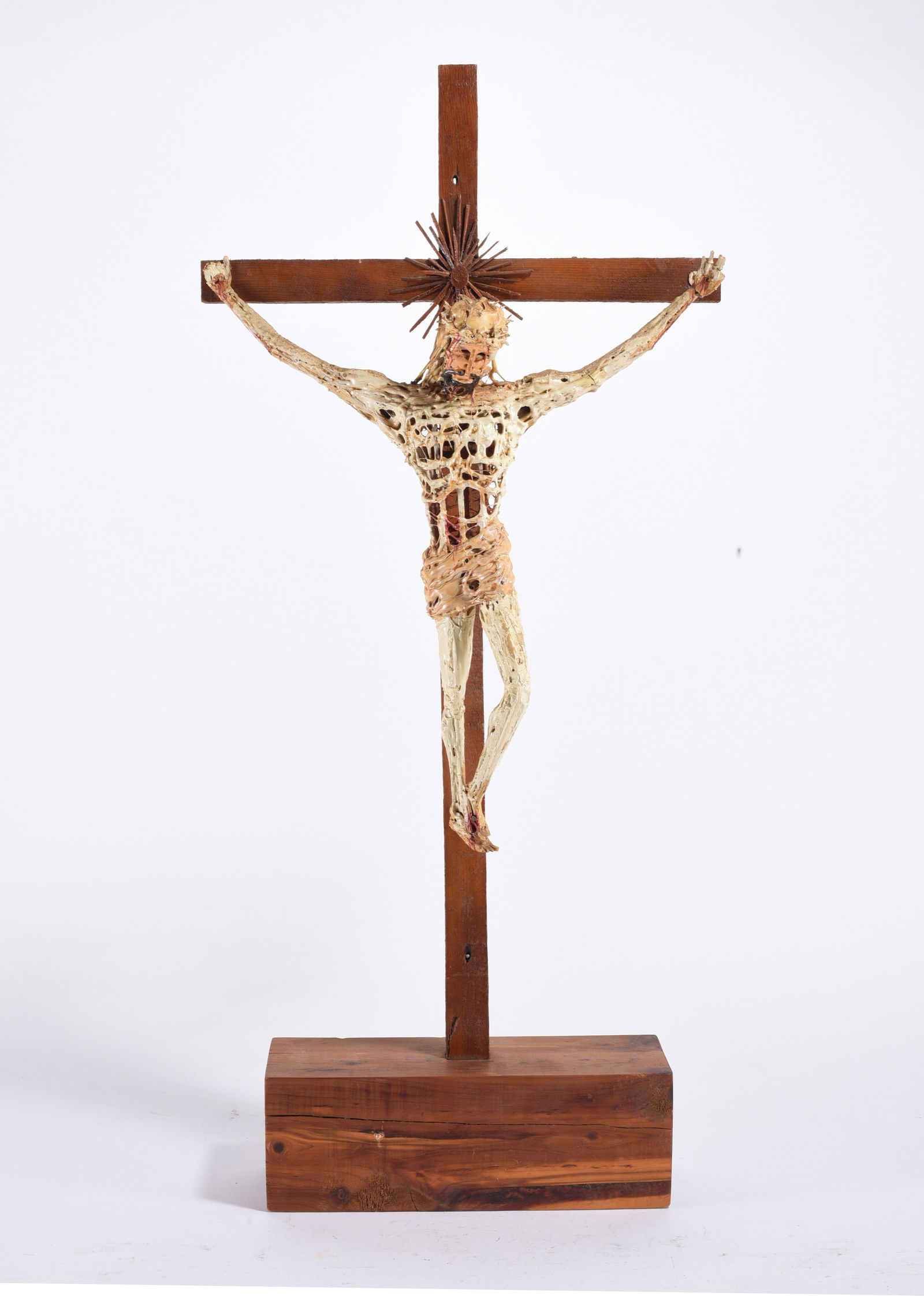 Prison Art Sculpture of Christ on the Cross (1 of 3)