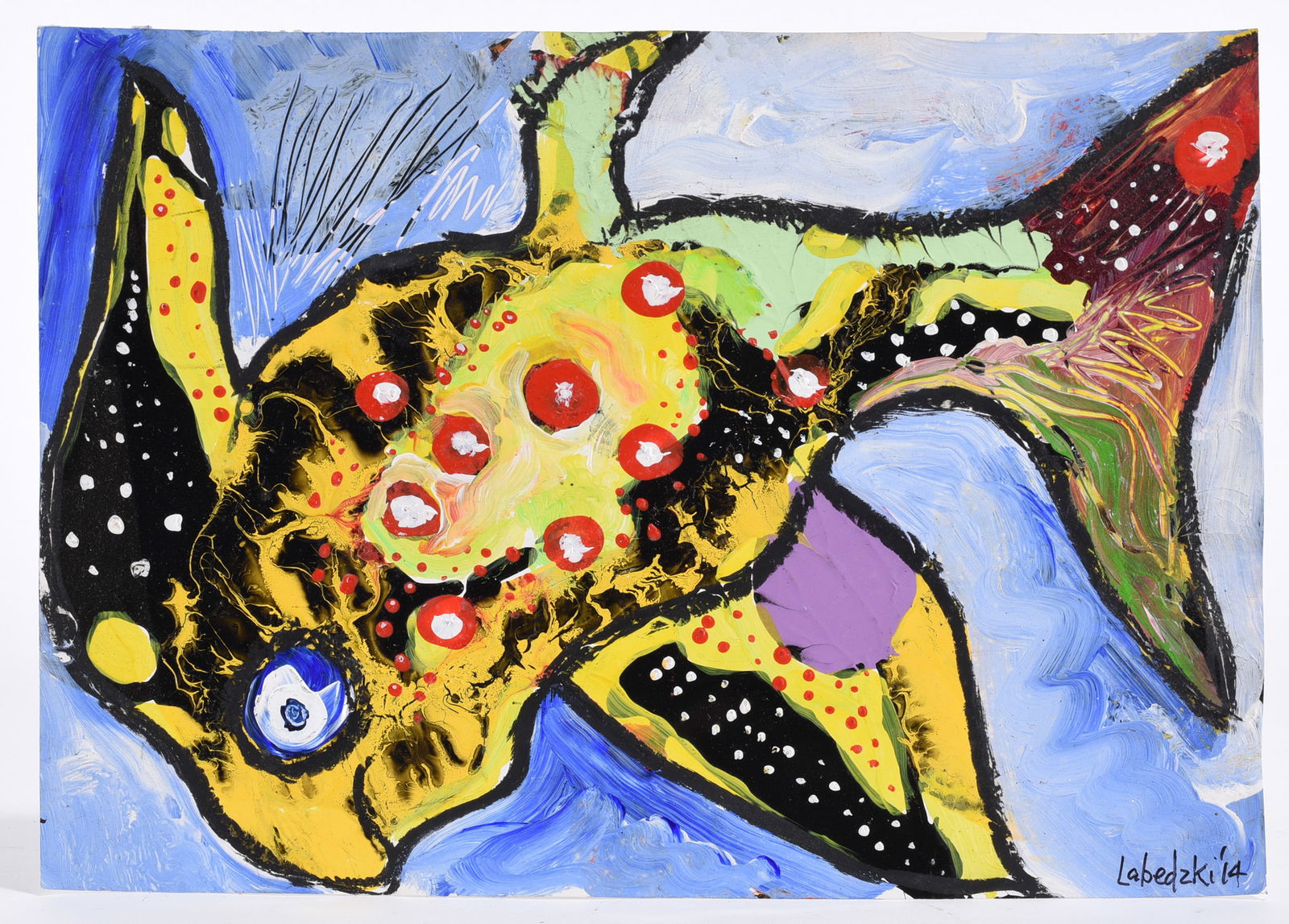 Outsider Art Painting by Labedzki (1 of 2)