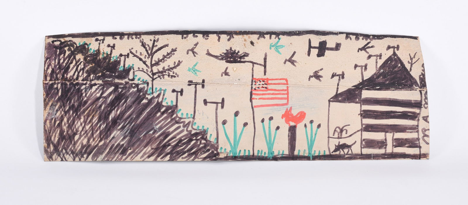 RA Miller Painting on Tin (1 of 2)