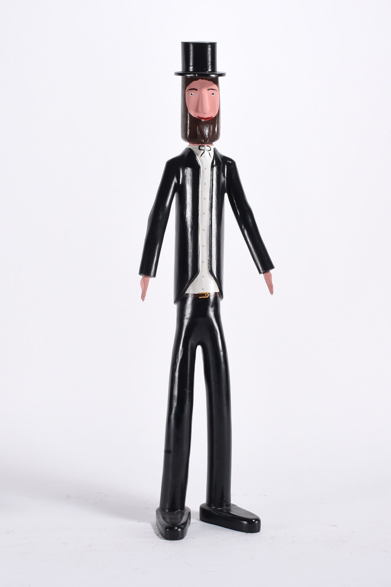 Calvin Cooper Carved Man: Calvin Cooper Carved Man Calvin Cooper (American, contemporary) is a self-taught carver known for figural wood carvings.