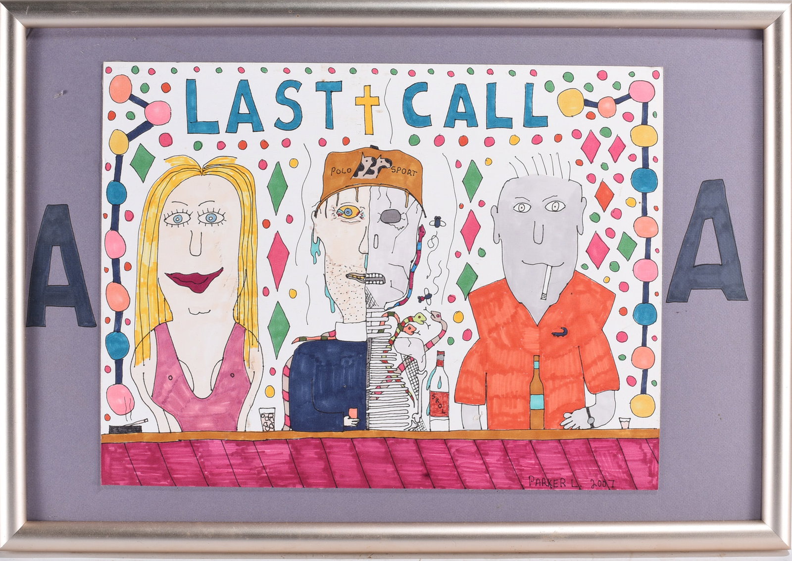 Self Taught Artwork on Paper: self taught artwork on paper. mixed media