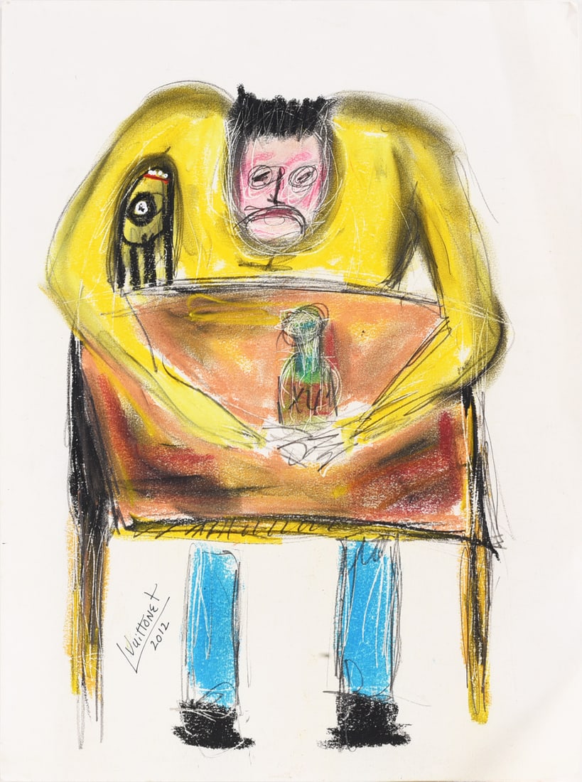 Louis Vuittonet Outsider Art Painting (1 of 2)