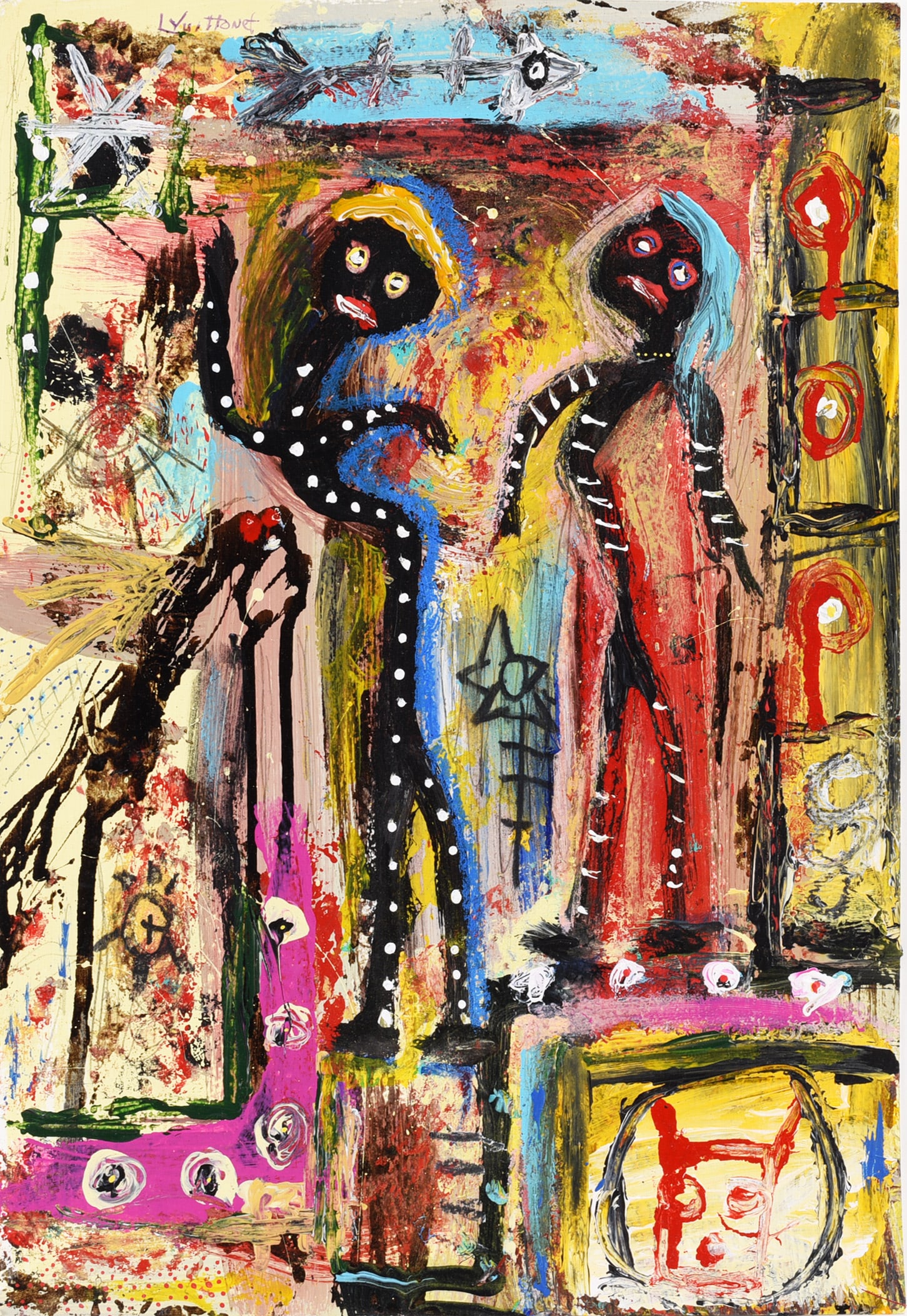 Louis Vuittonet Outsider Art Painting (1 of 2)