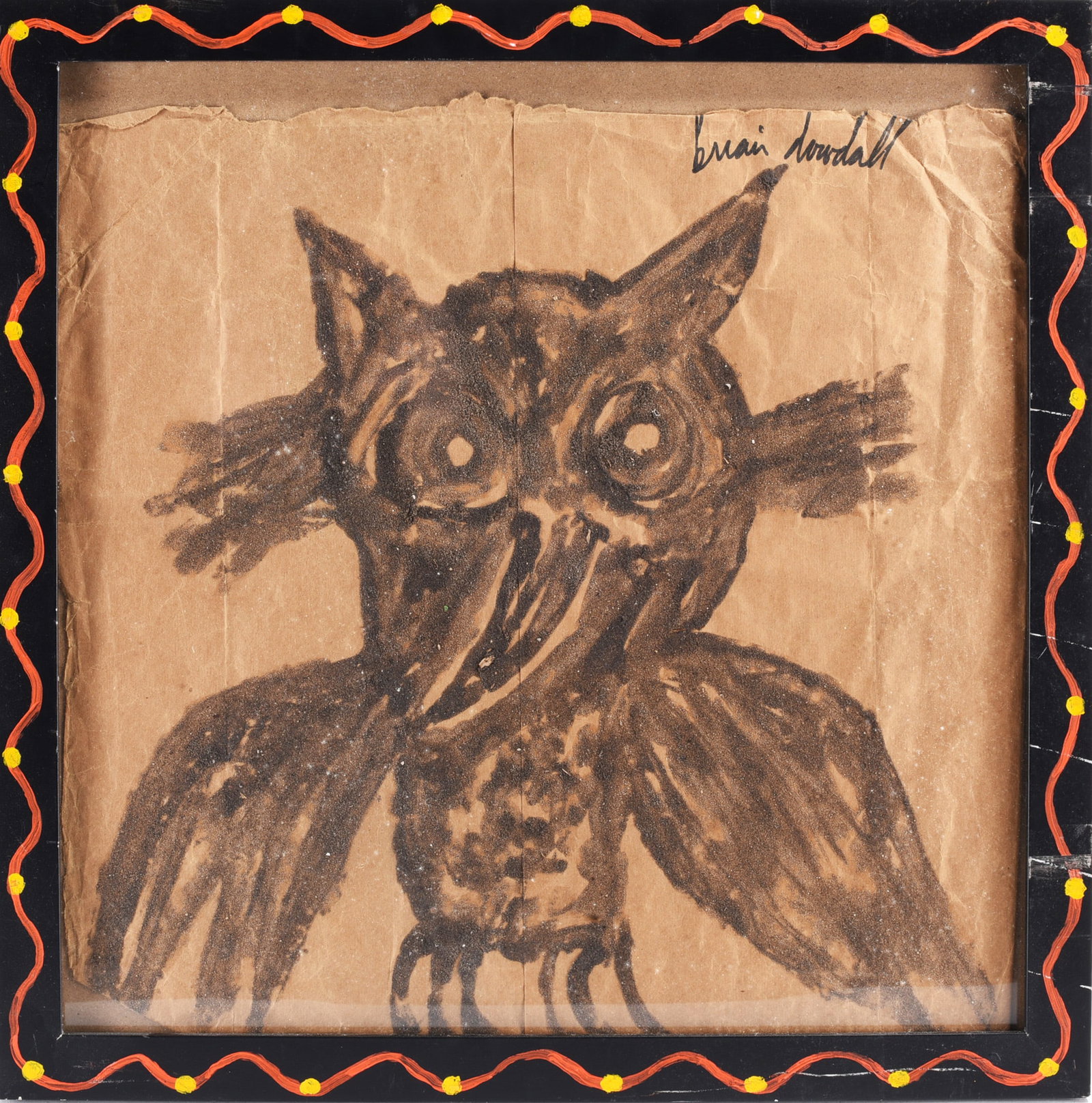 Brian Dowdall Folk Art Painting: Brian Dowdall Folk Art Painting Brian Dowdall (American, contemporary) is a self-taught artist known for folk-style paintings.
