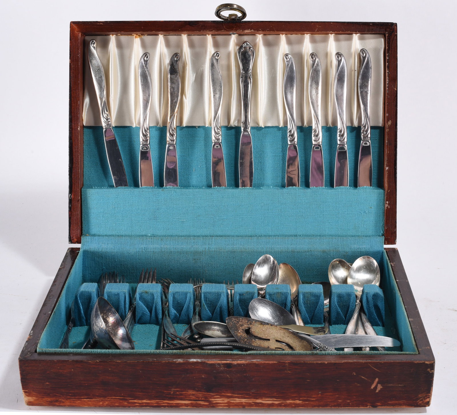 Antique Silverware and Box: Antique Silverware and Box