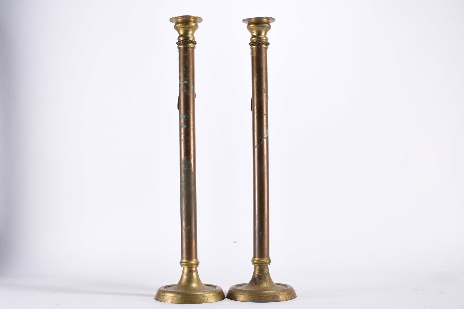 Pair Brass Candlesticks - 2