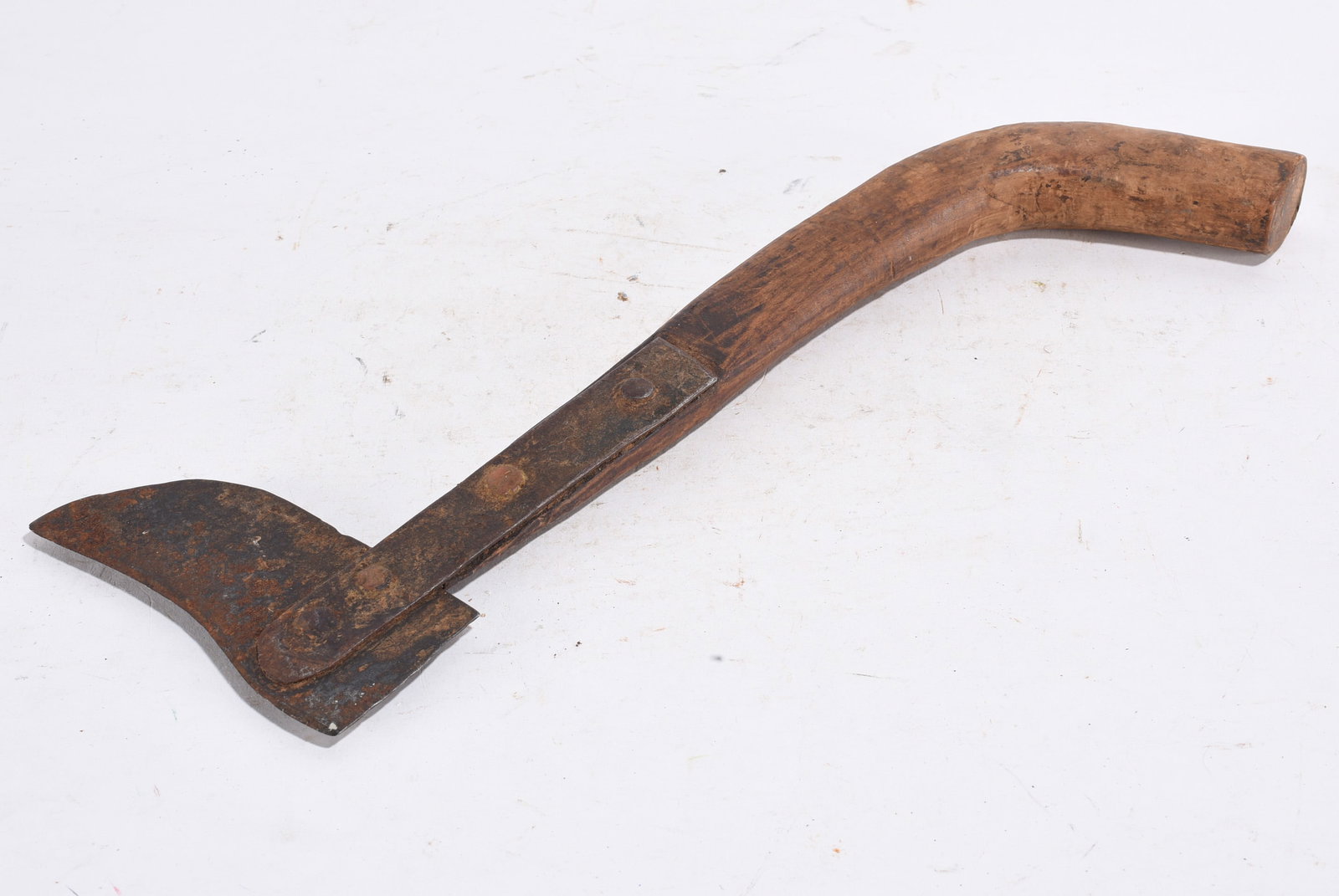 Hand Forged Curved Blade Tool (1 of 2)