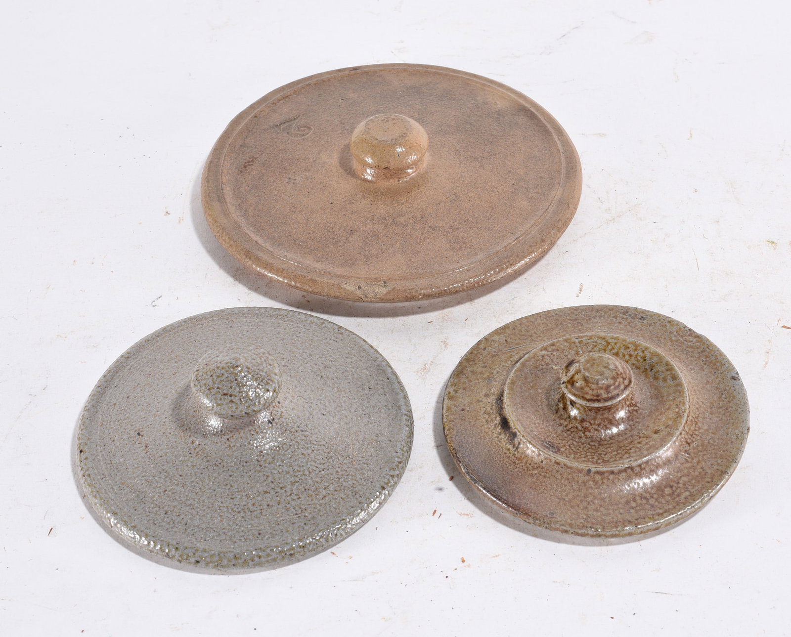Antique Salt Glaze Pottery Lids: Antique Salt Glaze Pottery Lids