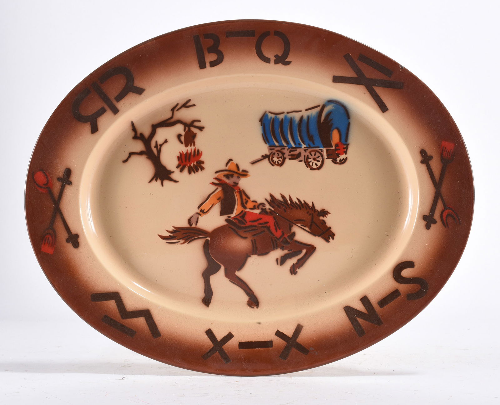 Vintage Western Plate: Vintage Western Plate