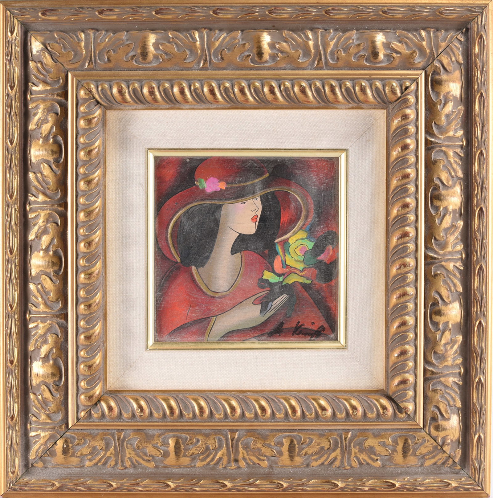 Painting Signed Linda Le Kinff: Painting Signed Linda Le Kinff