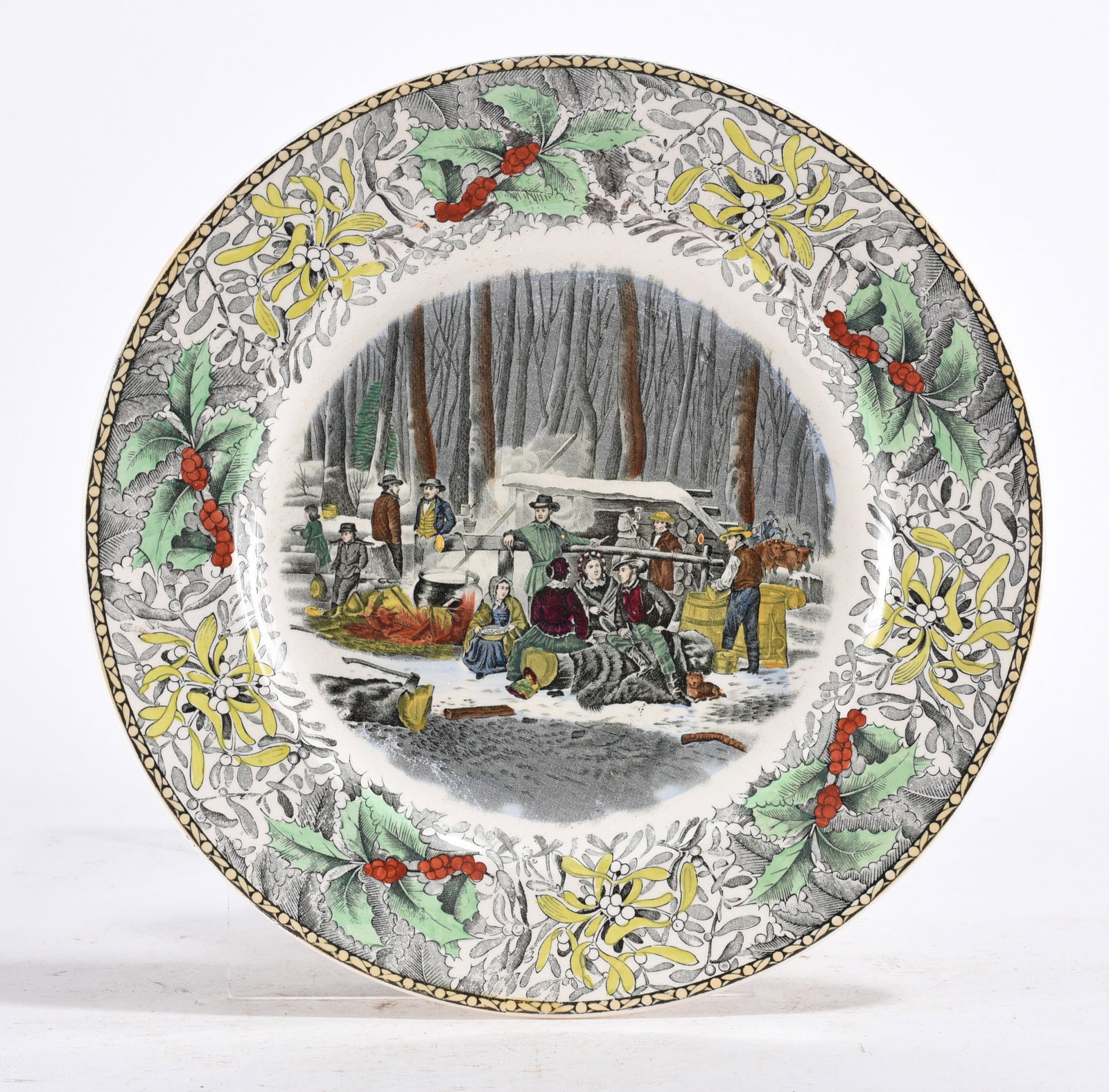 American Forest Scene Plate: American Forest Scene Plate