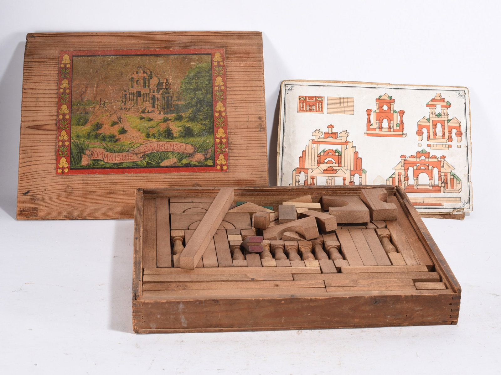 Antique Victorian Buildong Block Game (1 of 2)