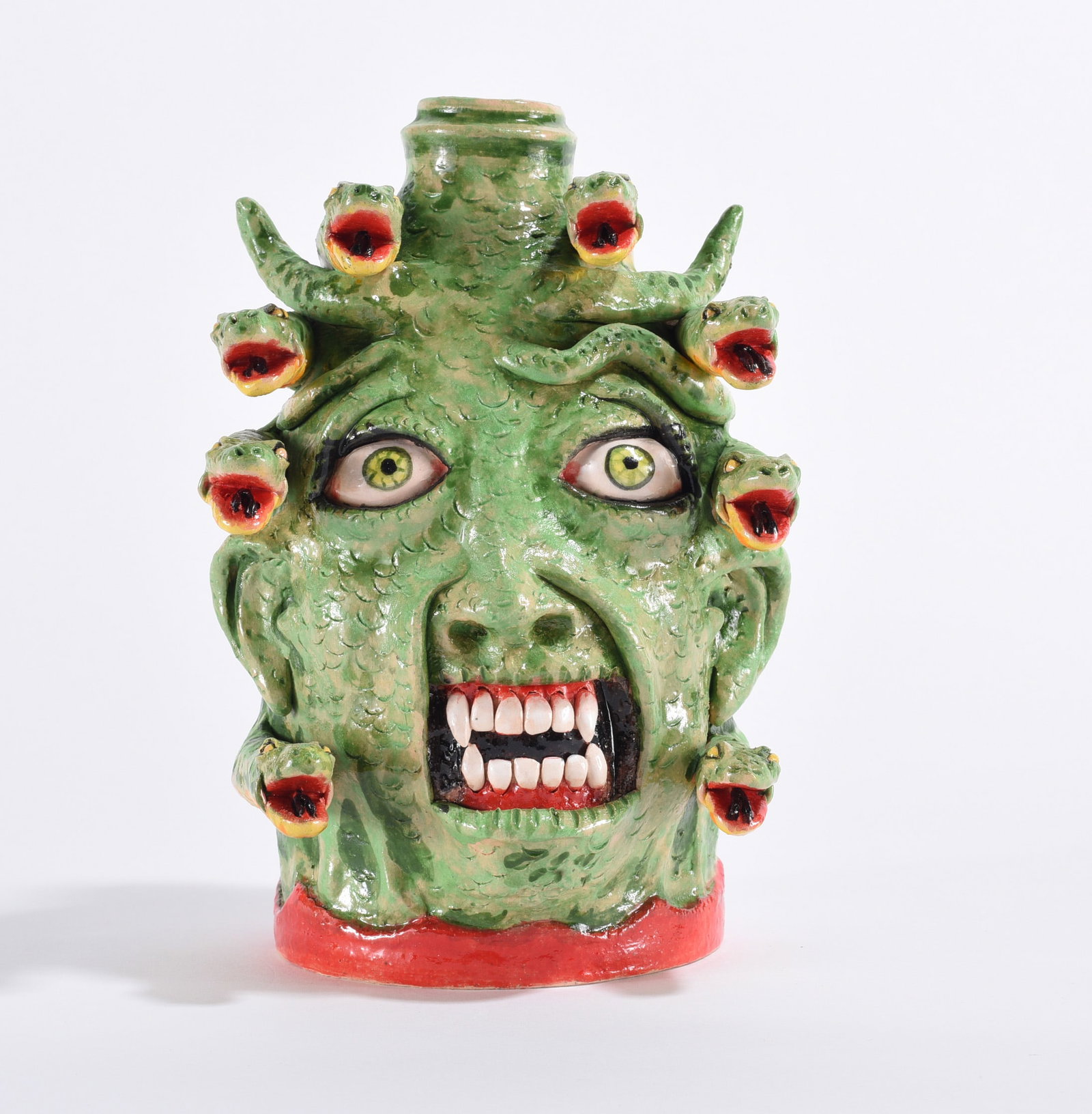 Stacy Lambert Medusa Face Jug (1 of 5)