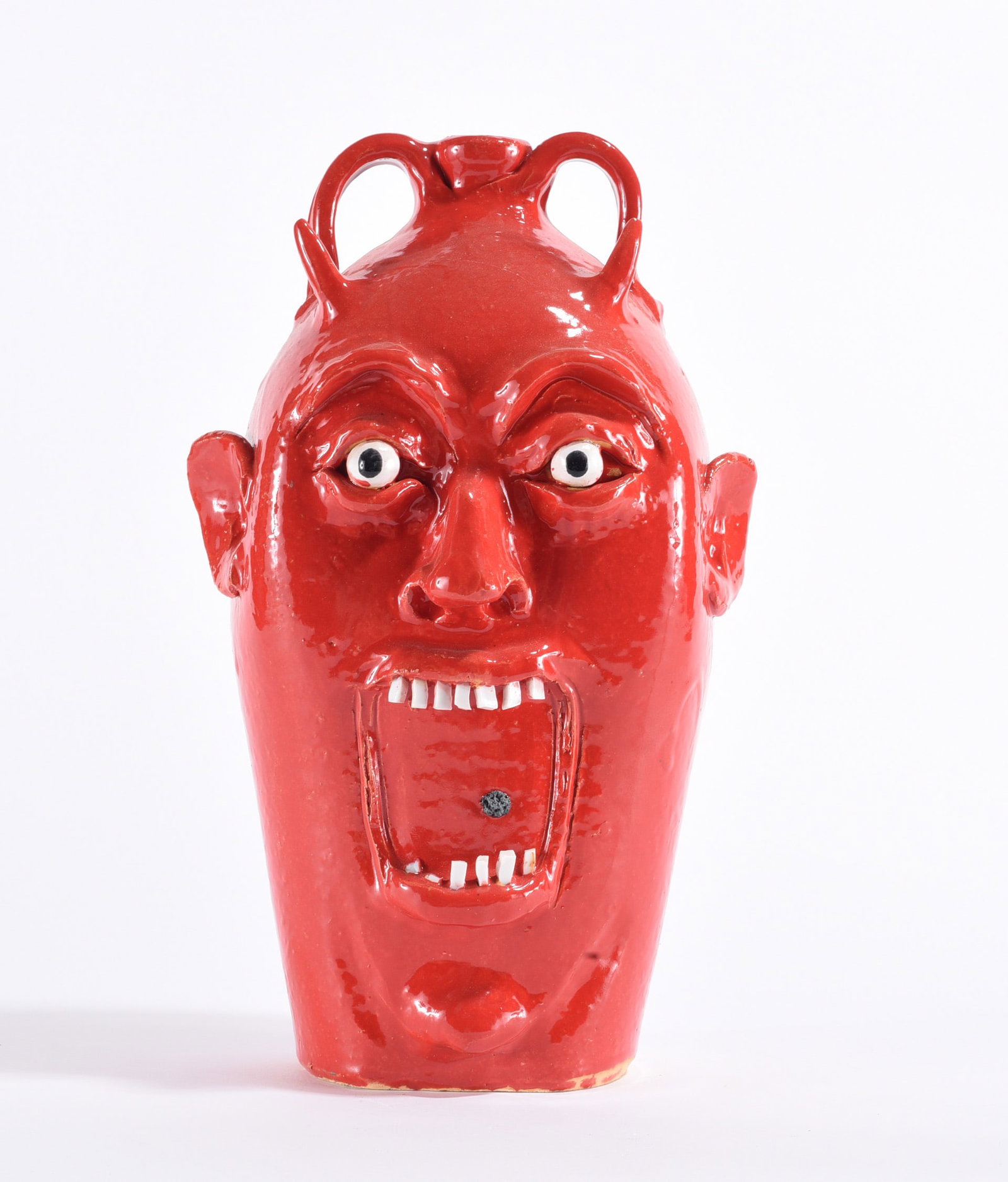 Marvin Bailey Red Devil Face Jug (1 of 4)