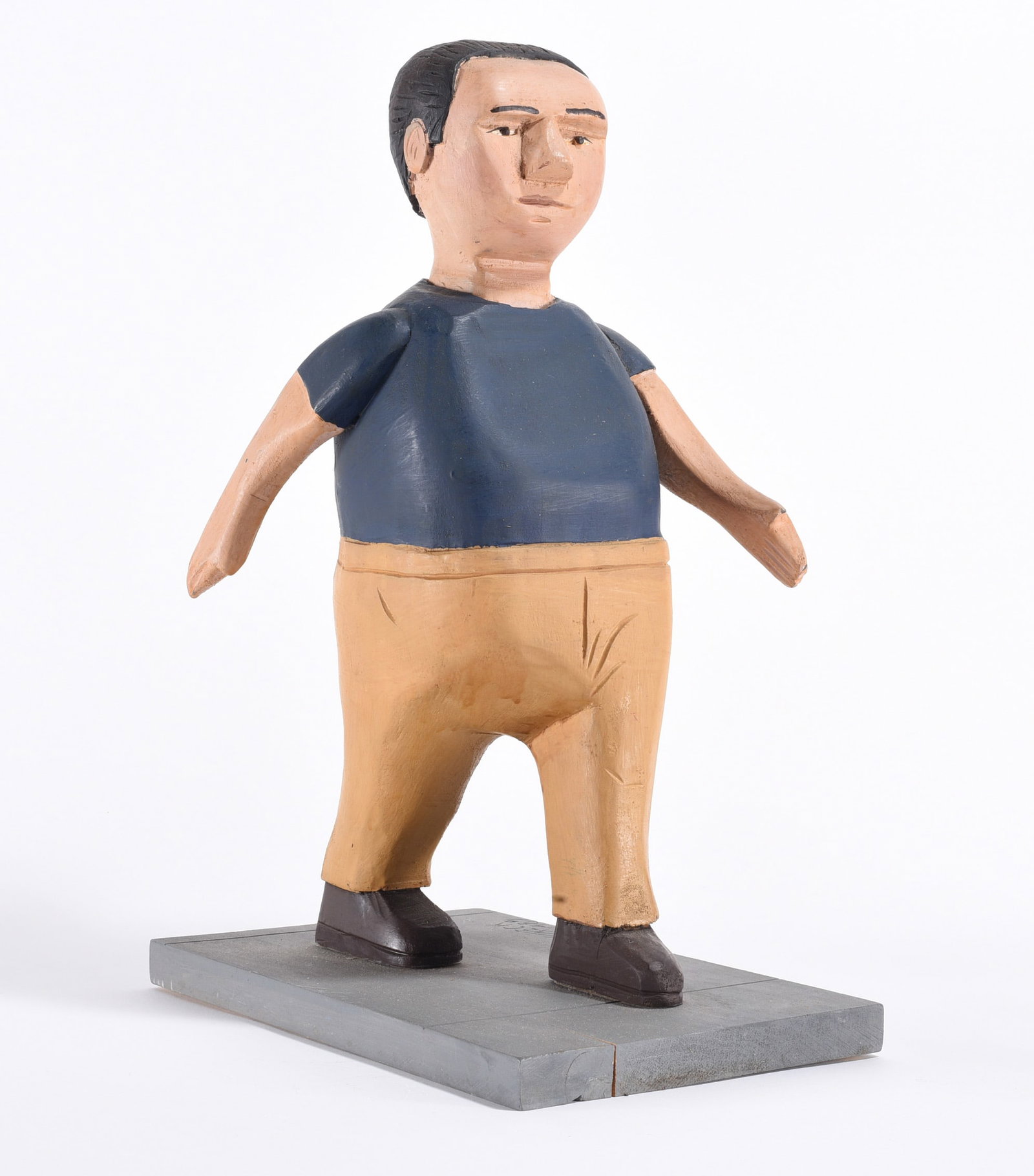 Stephen Huneck Carved Man (1 of 3)