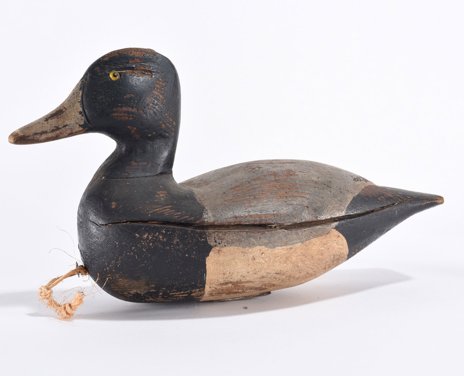 Curtis Waterfield Decoy: 13"x7" - Curtis Waterfield Decoy please see photos for condition. All items are in estate condition We do offer in house shipping for items under 36" boxes 10"x10"x10" we can ship for around $21. boxe