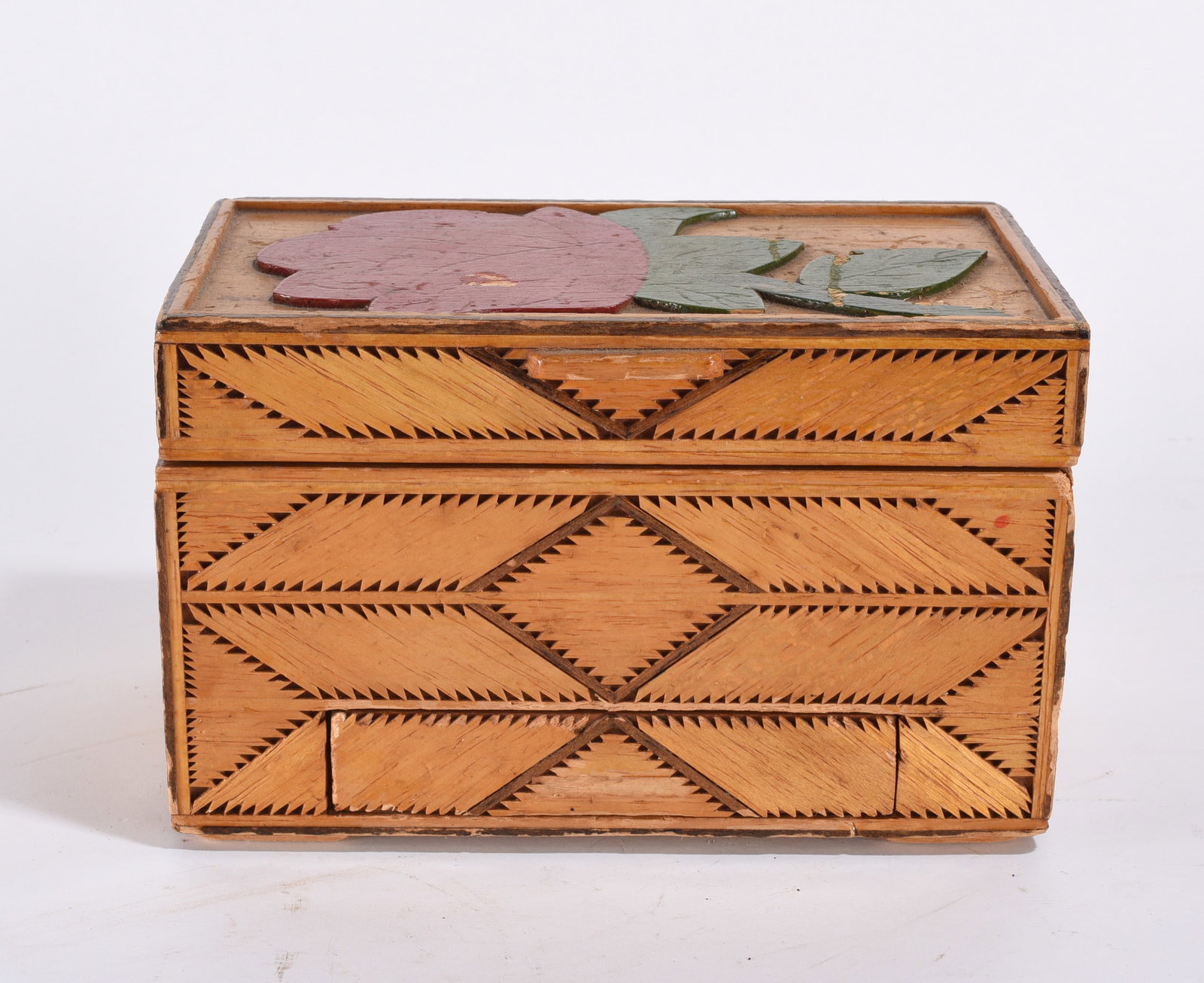 Folk Art Match Stick Box (1 of 4)