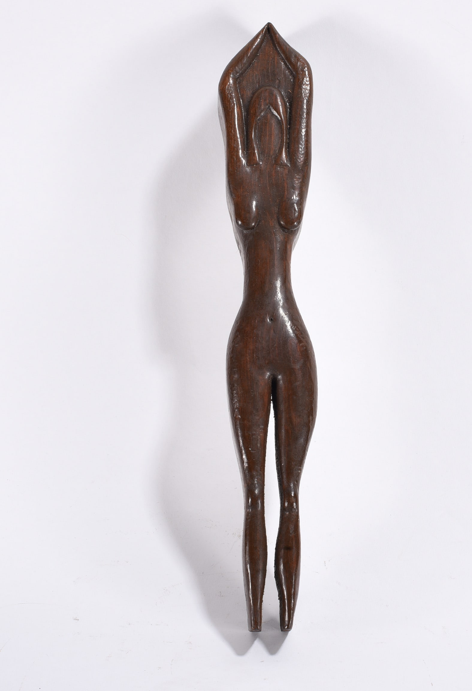 Nude Carved Wooden Figure: Nude Carved Wooden Figure We do offer in house shipping for items under 36" boxes 10"x10"x10" we can ship for around $21. boxes 18x18x18 we can ship for around $56 - $65. to get in house shipping pay