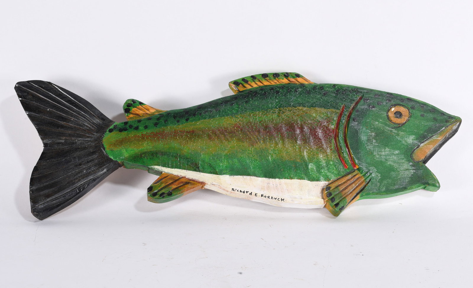 Richard Roebuck Carved Fish (1 of 2)