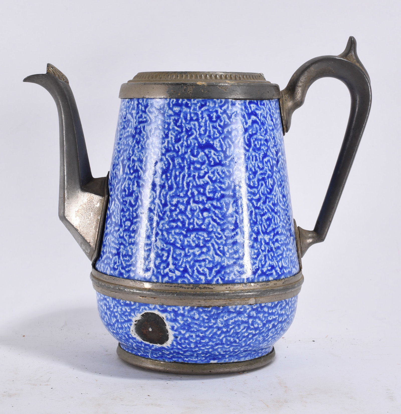 Blue Graniteware Coffee Pot (1 of 3)