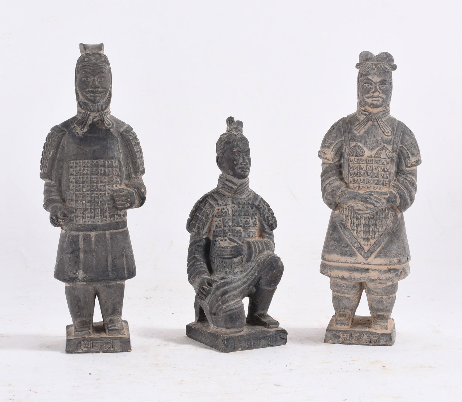 Set of Three Terracotta Warrior Style Figures (1 of 2)