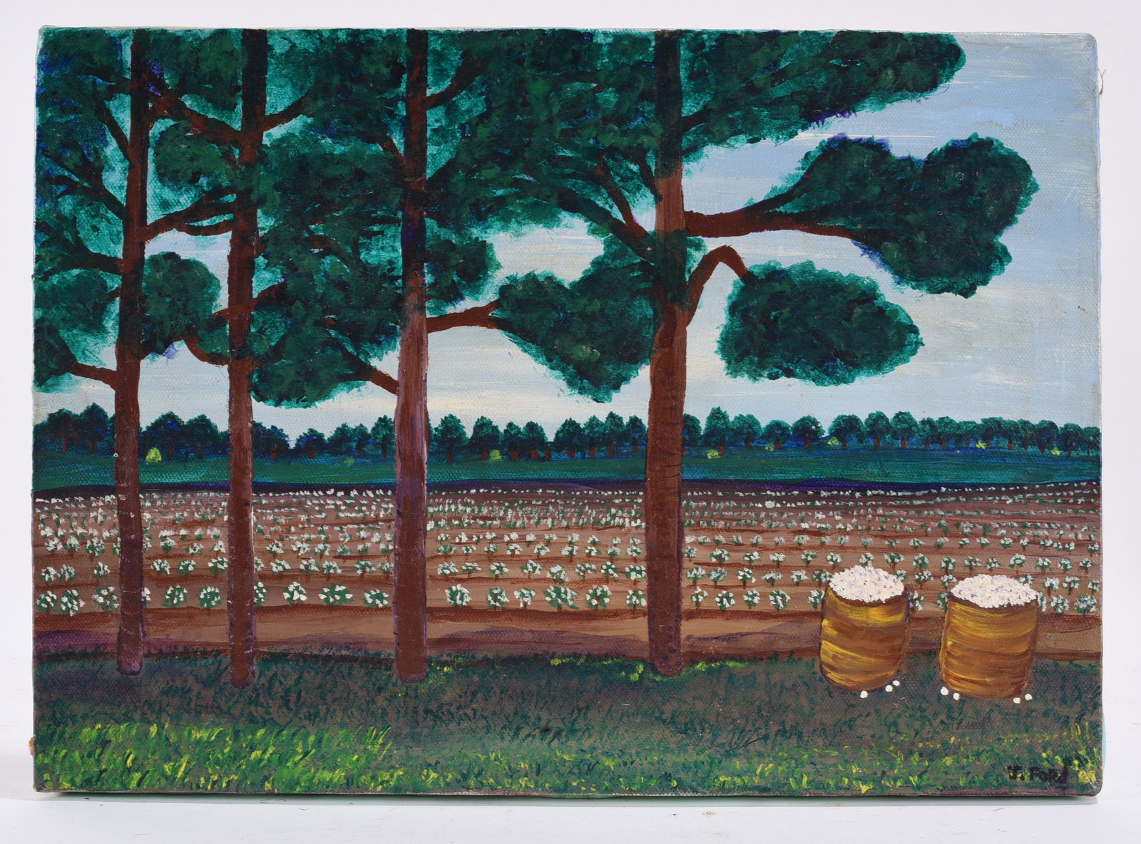 Painting on Canvas signed James Ford (1 of 2)