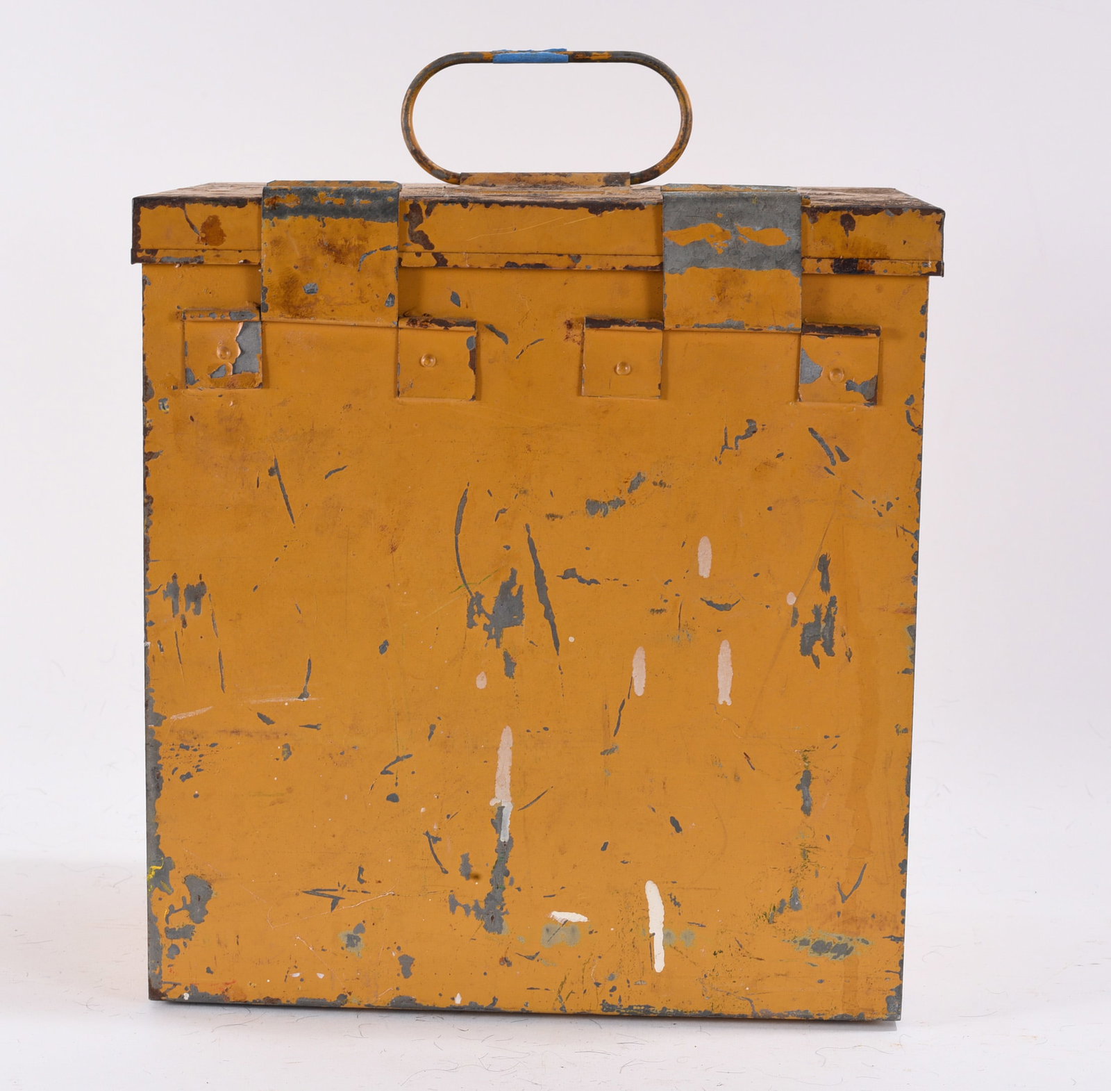 German Made Metal Box: 10"x6"x10" -- German metal box please see photos for condition. All items are in estate condition We do offer in house shipping for items under 36" boxes 10"x10"x10" we can ship for around $21. boxes 