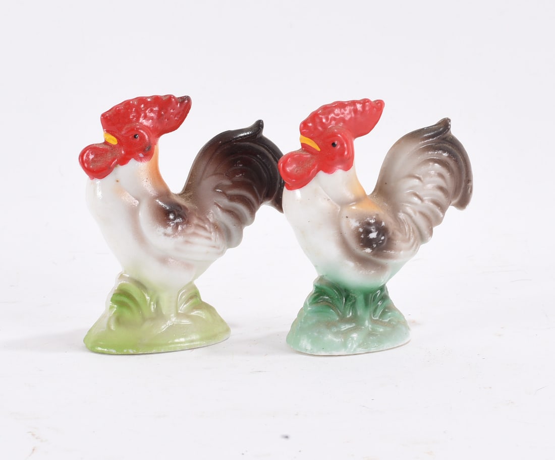 Porcelin Chickens Made in Japan (1 of 3)